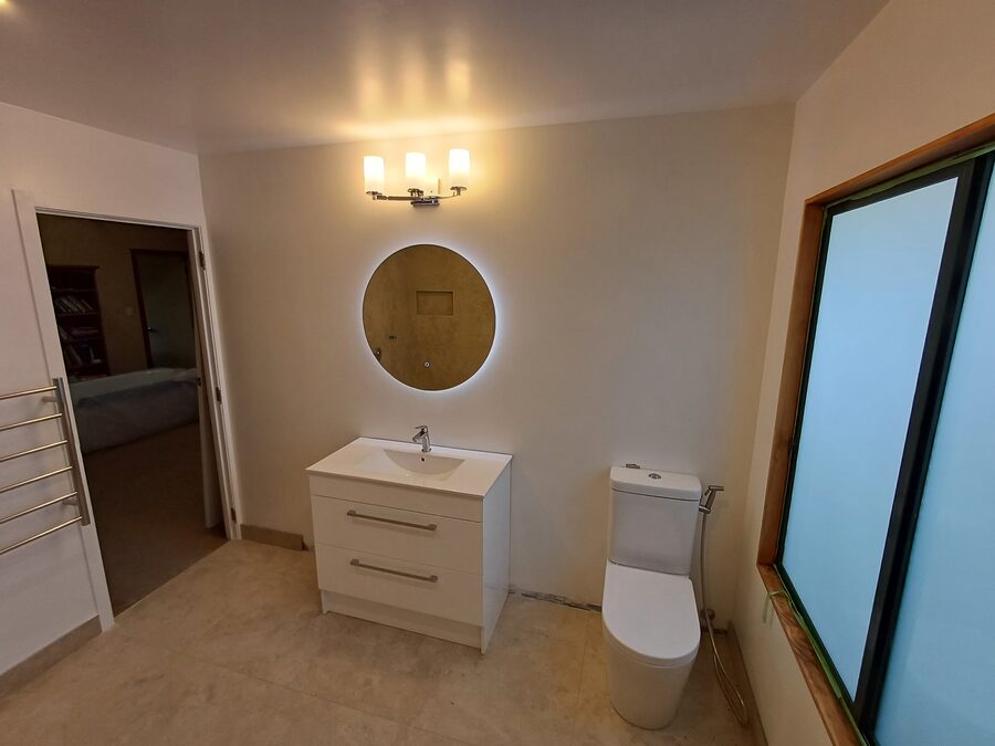 Bathroom lighting and vanity electrical work