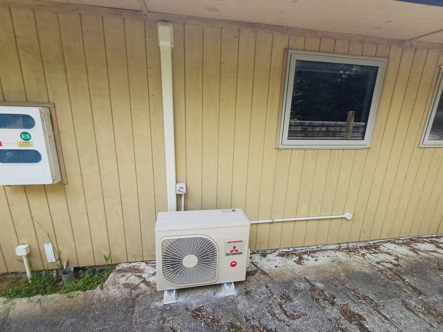 New Mitsubishi heat pump installed by JSK Electrical